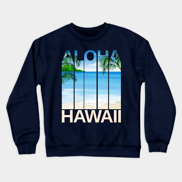 Vintage Hawaiian Islands Aloha State Crewneck Sweatshirt by macdonaldcreativestudios